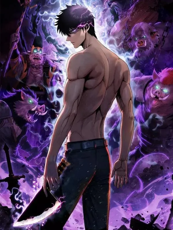 Wielding a pig-slaughtering knife, I slash through countless realms.