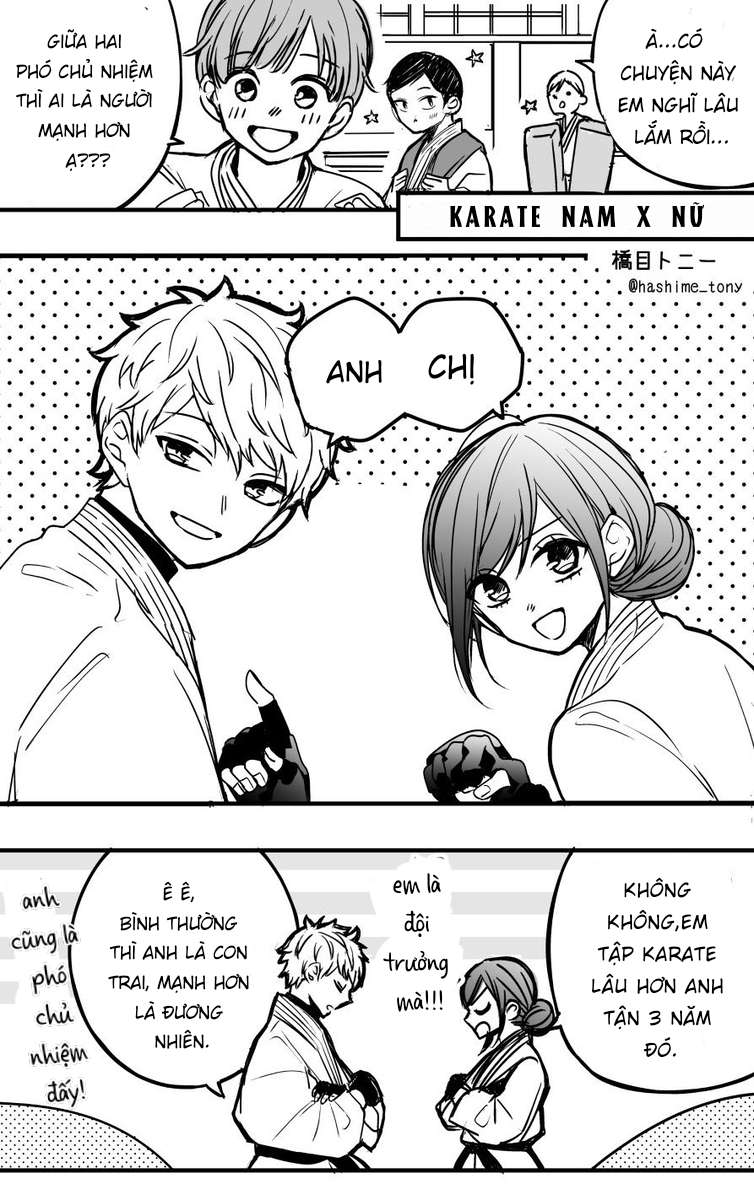 Hai người đến từ câu lạc bộ Karate