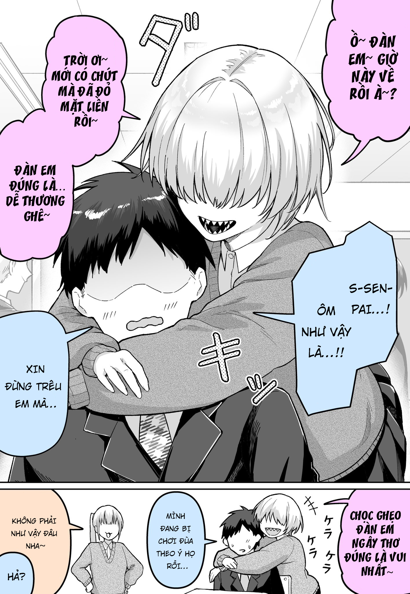 Senpai only becomes overly assertive when he has bangs.